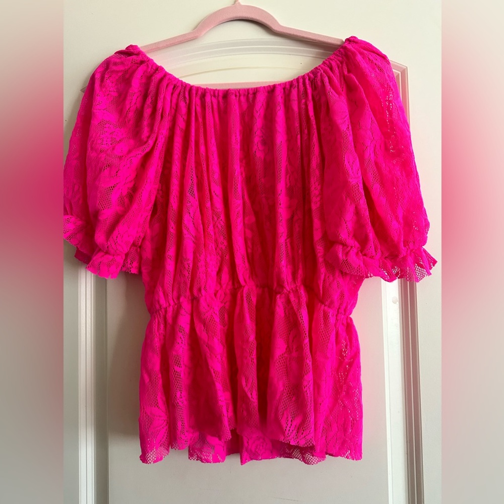 BCBG Lace cover up top